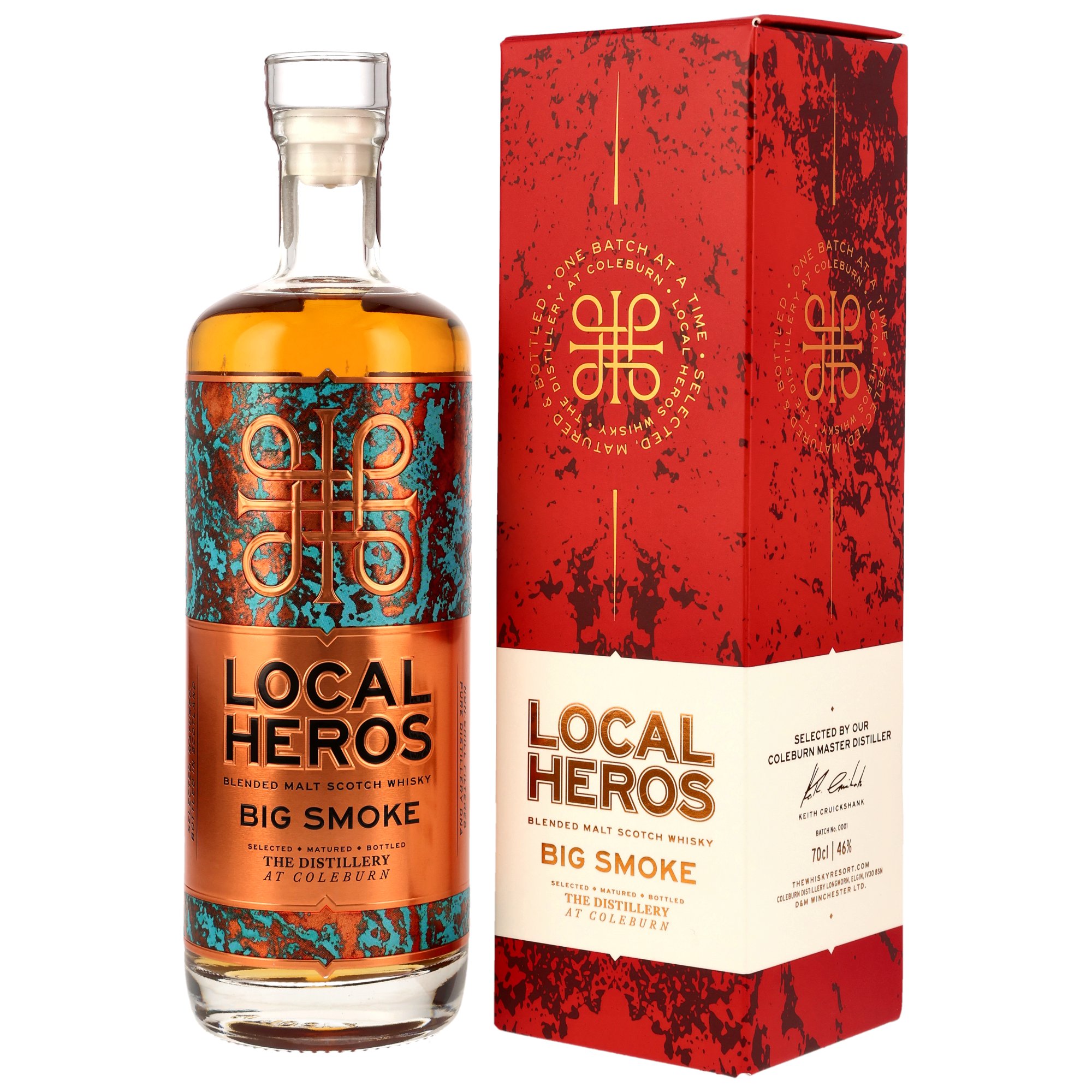 Coleburn Local Heros Big Smoke Blended Malt Scotch Whisky