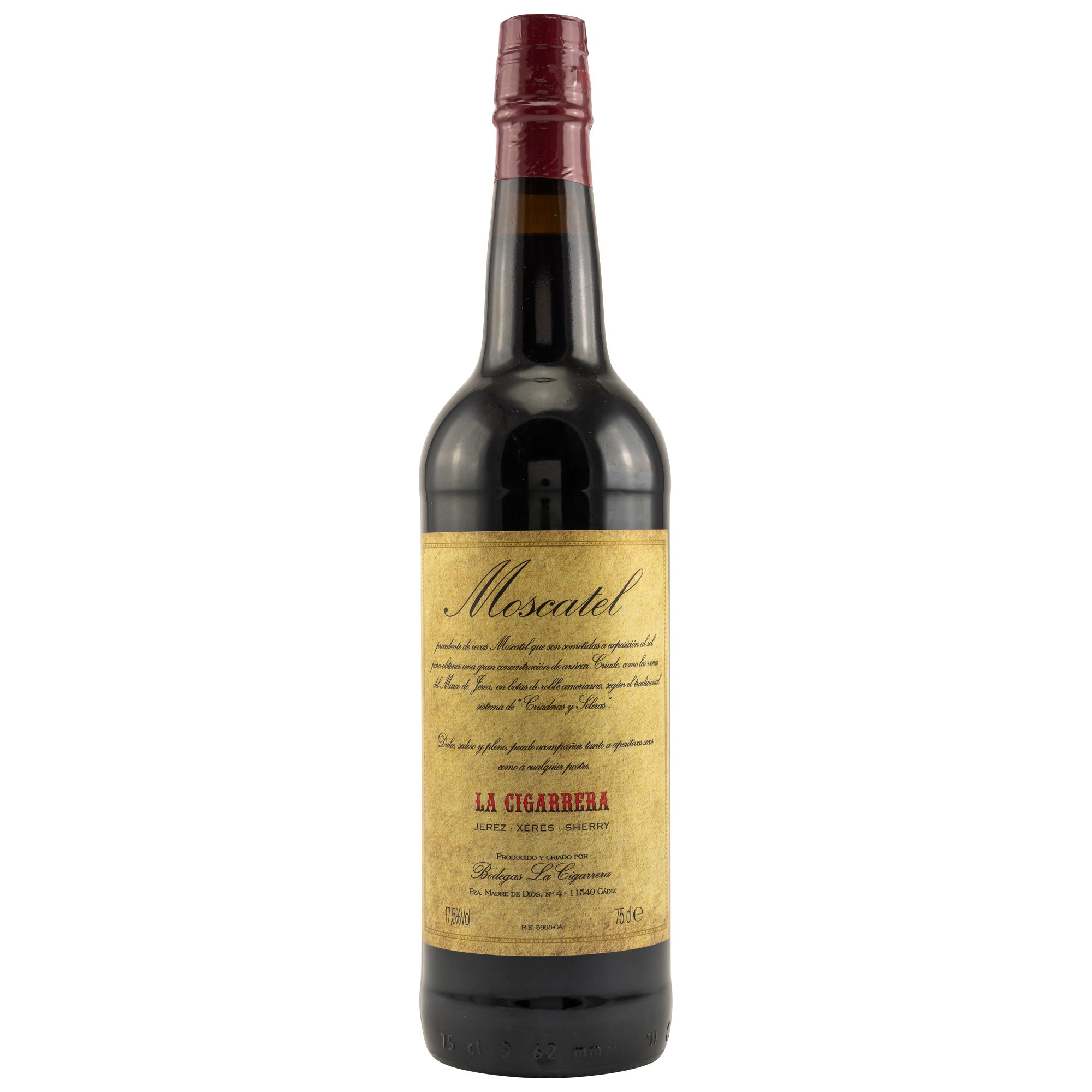 Bodegas Sherry Moscatel (Cream Sherry) - 17,50%
